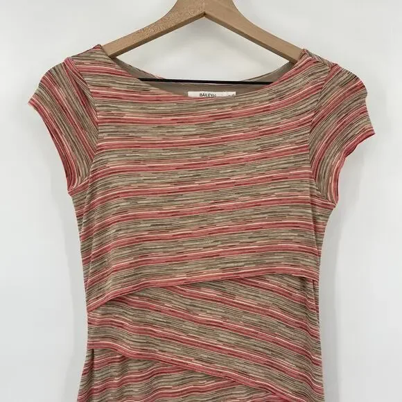 Anthropologie Bailey 44 Sorrell Dress Tiered Striped Bodycon Mini Womens Small - Picture 3 of 7